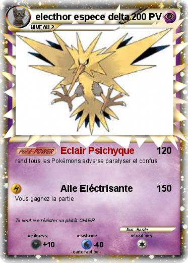 Pokemon electhor espece delta