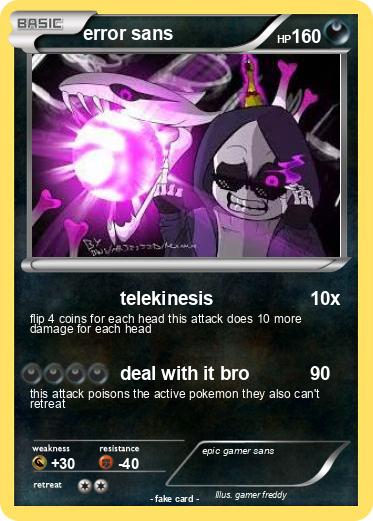 Pokemon error sans