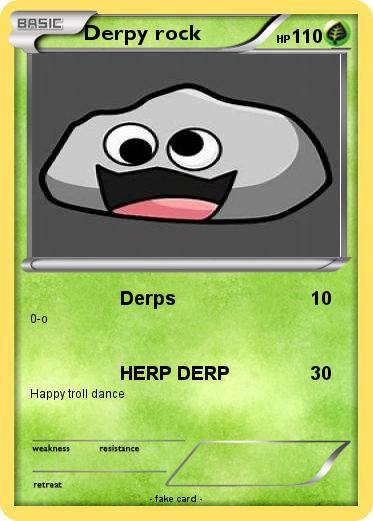 Pokemon Derpy rock