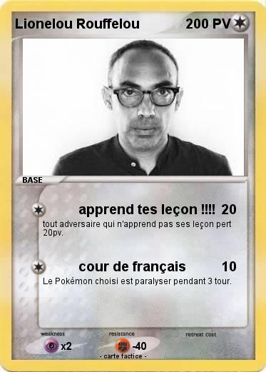 Pokemon Lionelou Rouffelou