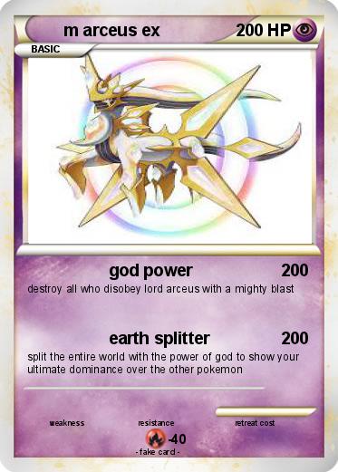 Pokemon m arceus ex