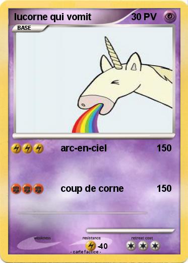 Pokemon lucorne qui vomit