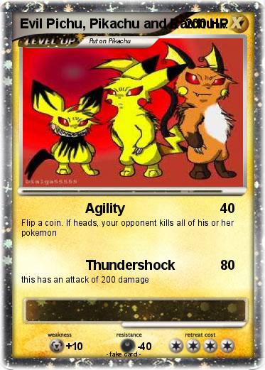 Pokemon Evil Pichu, Pikachu and Raichu