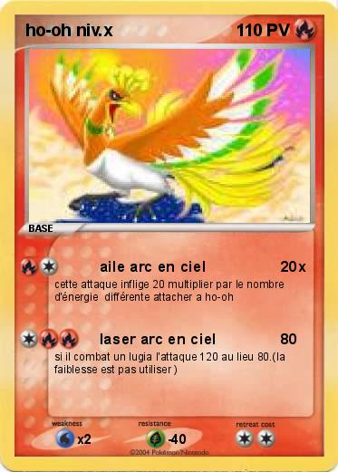 Pokemon ho-oh niv.x