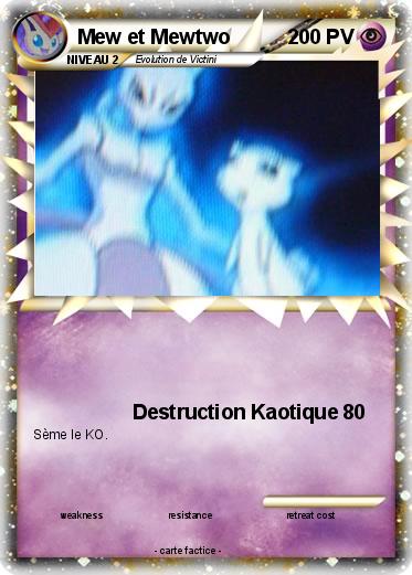 Pokemon Mew et Mewtwo