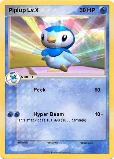 Pokemon Piplup Lv.X