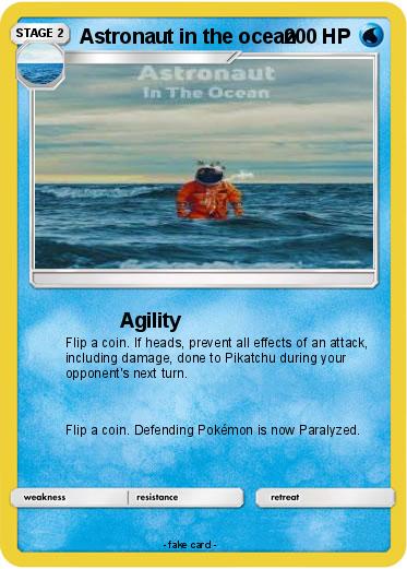 Pokemon Astronaut in the ocean