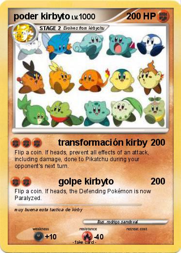 Pokemon poder kirbyto