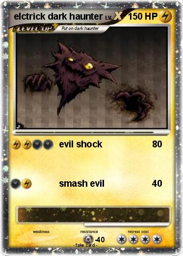 Pokemon elctrick dark haunter