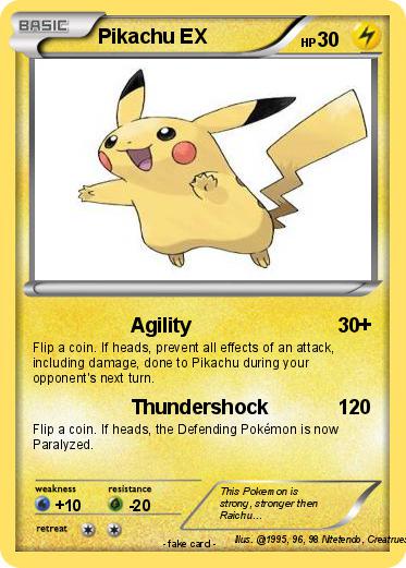 Pokemon Pikachu EX