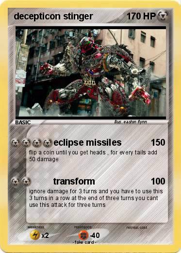 Pokemon decepticon stinger