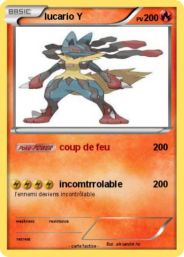 Pokemon lucario Y