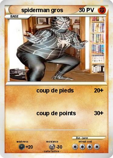 Pokemon spiderman gros