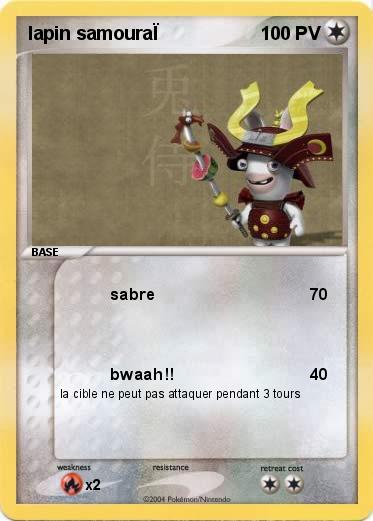 Pokemon lapin samouraÏ