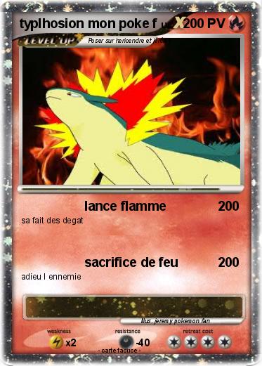 Pokemon typlhosion mon poke f