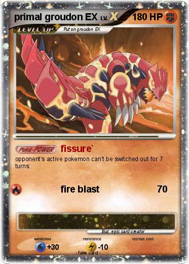 Pokemon primal groudon EX