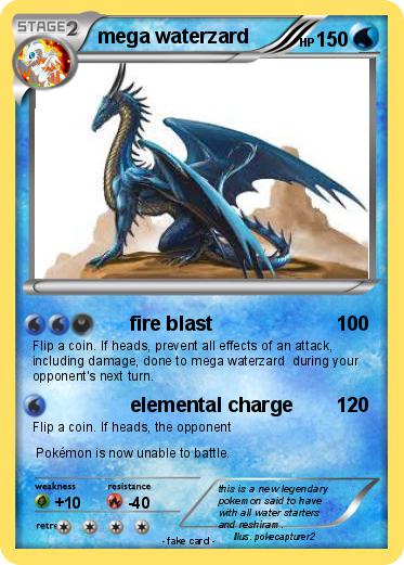 Pokemon mega waterzard