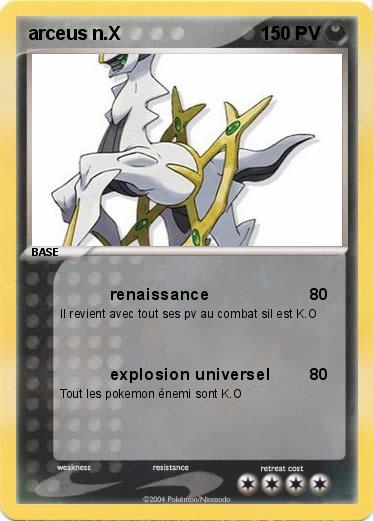 Pokemon arceus n.X