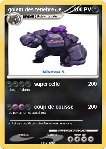 Pokemon golem des tenebre
