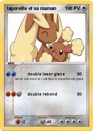 Pokemon laporeille et sa maman