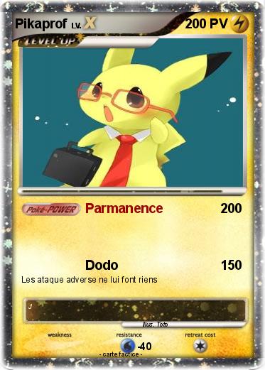 Pokemon Pikaprof