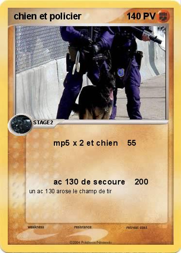 Pokemon chien et policier
