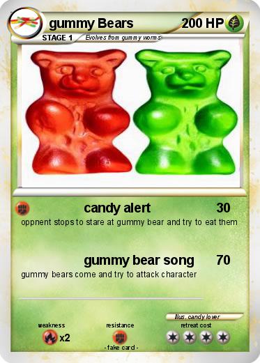 Pokemon gummy Bears