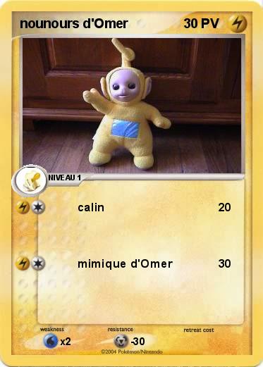 Pokemon nounours d'Omer