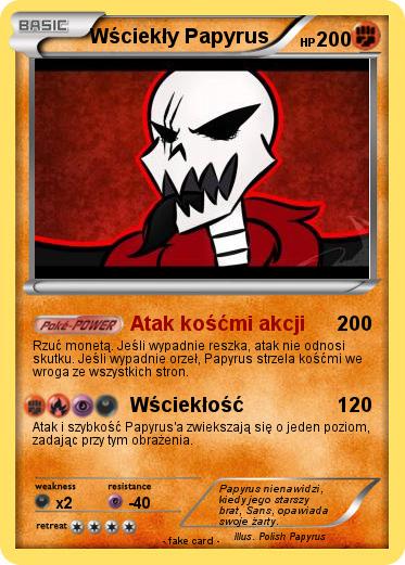 Pokemon Wściekły Papyrus
