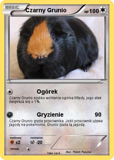 Pokemon Czarny Grunio