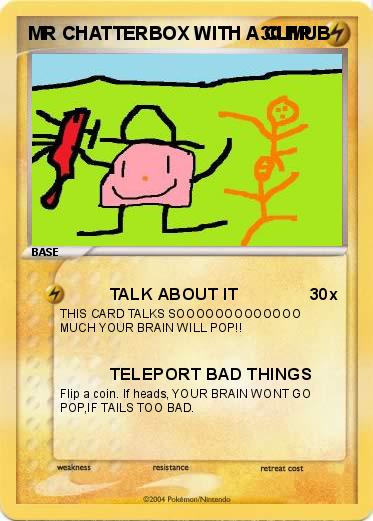 Pokemon MR CHATTERBOX WITH A CLMUB 
