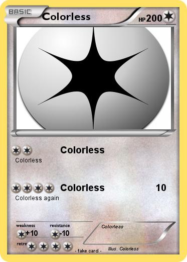 Pokemon Colorless