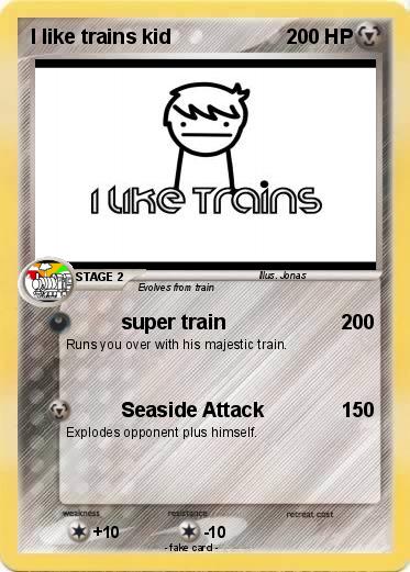 Pokemon I like trains kid