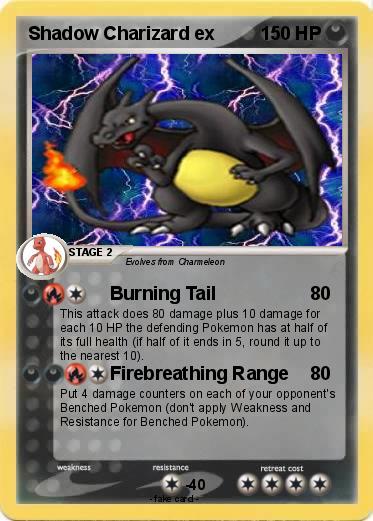 Pokemon Shadow Charizard ex