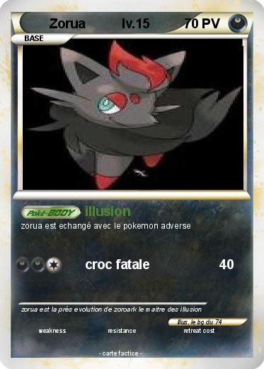 Pokemon Zorua          lv.15