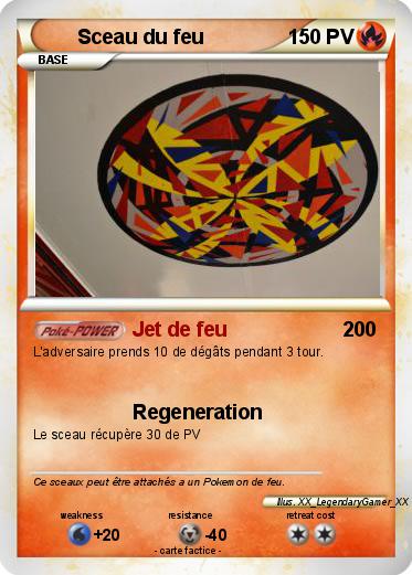 Pokemon Sceau du feu