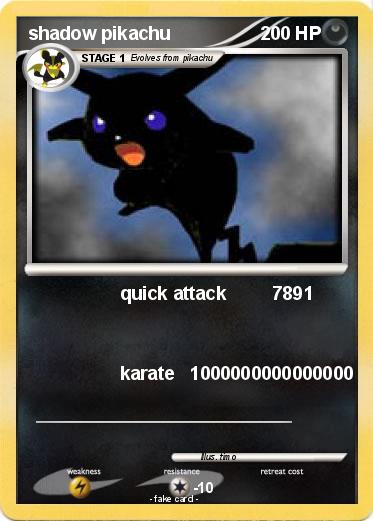Pokemon shadow pikachu