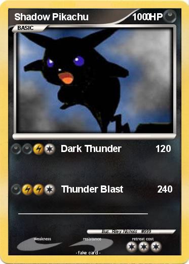 Pokemon Shadow Pikachu                      0