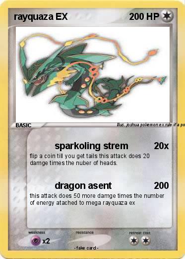 Pokemon rayquaza EX
