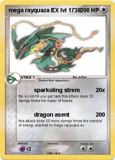 Pokemon mega rayquaza EX lvl 1738