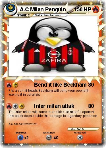 Pokemon A.C Milan Penguin