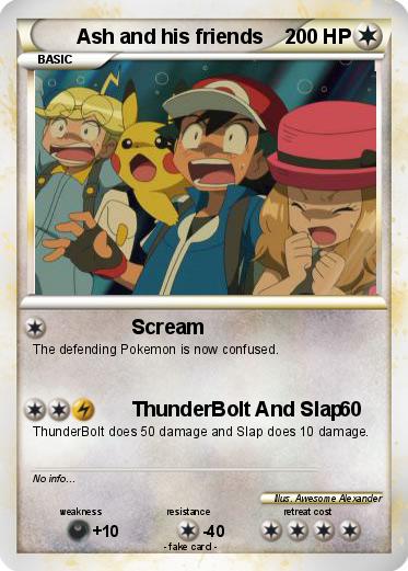 Pokemon Ash and his friends