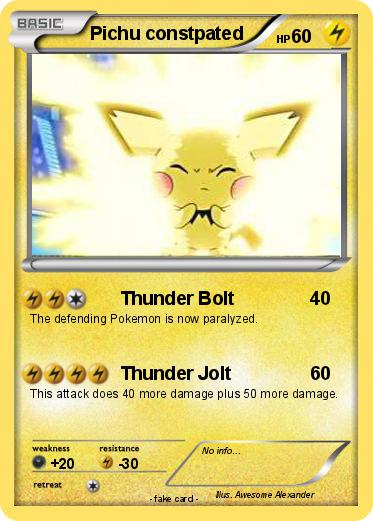 Pokemon Pichu constpated