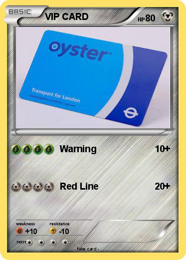 Pokemon VIP CARD