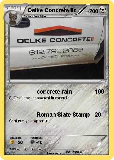 Pokemon Oelke Concrete llc