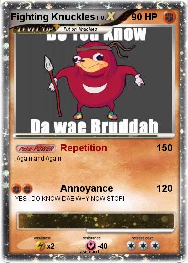 Pokemon Fighting Knuckles