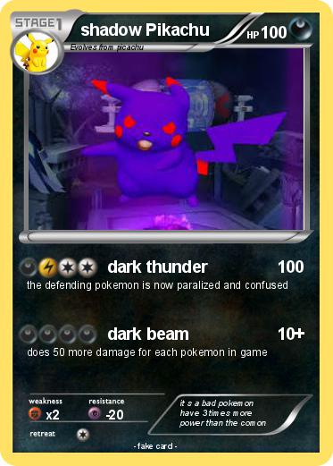Pokemon shadow Pikachu