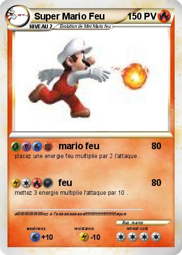 Pokemon Super Mario Feu