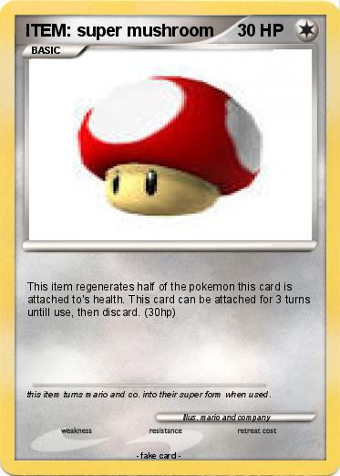 Pokemon ITEM: super mushroom