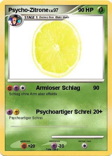Pokemon Psycho-Zitrone